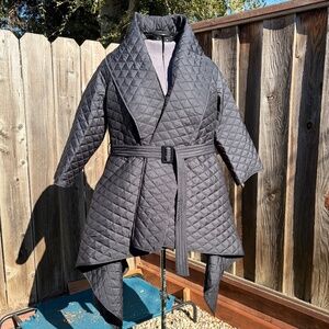 Carla Rockmore Collection Regular Asymmetric Quilted Coat